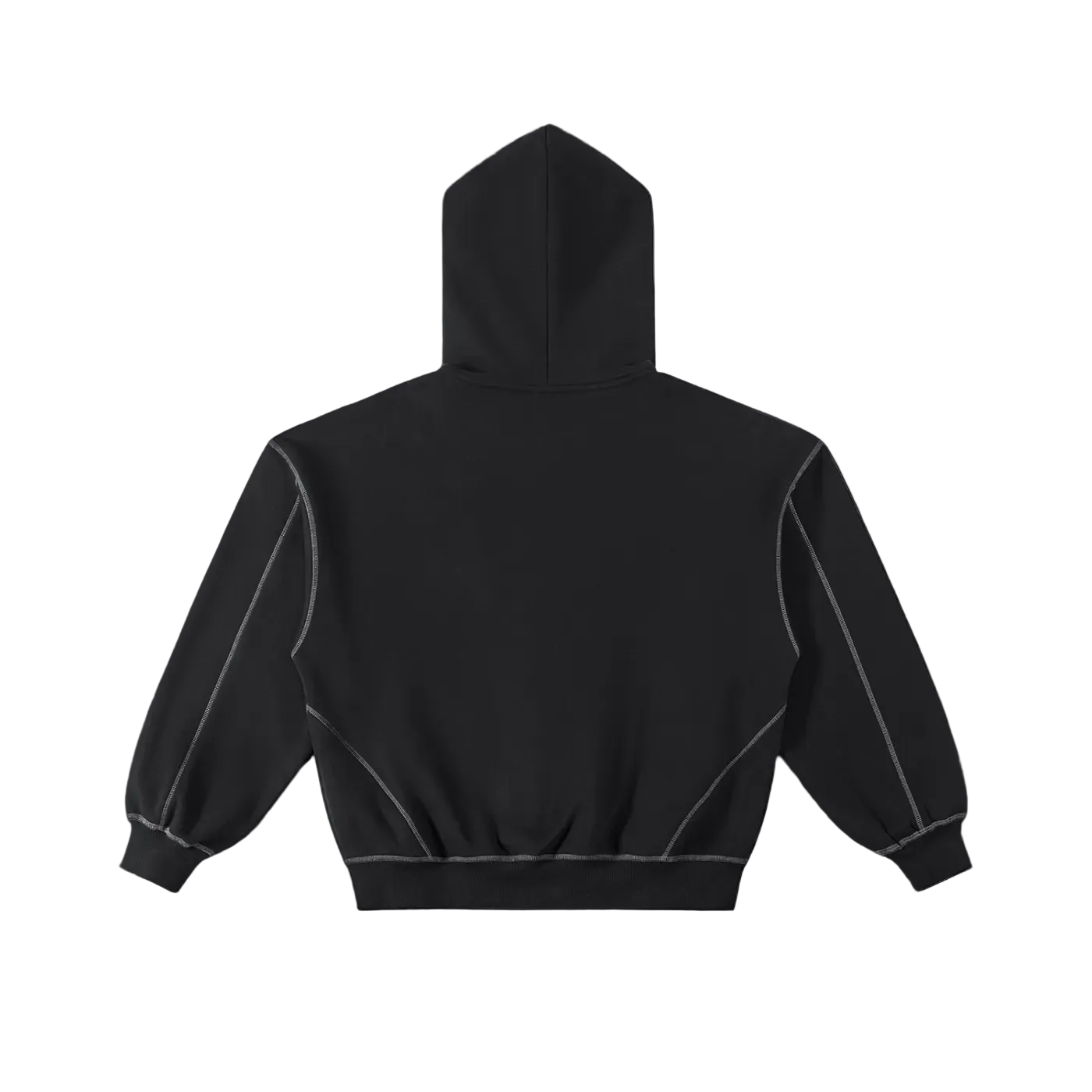 Fastera Contrast Stitch Zip Hoodie