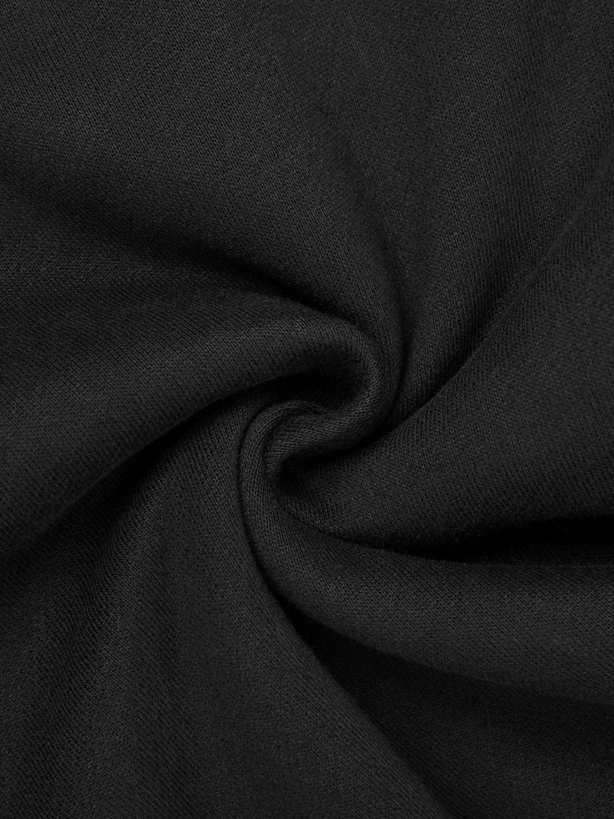 Cyber-Stitch Wide-Leg Sweatpants - Black