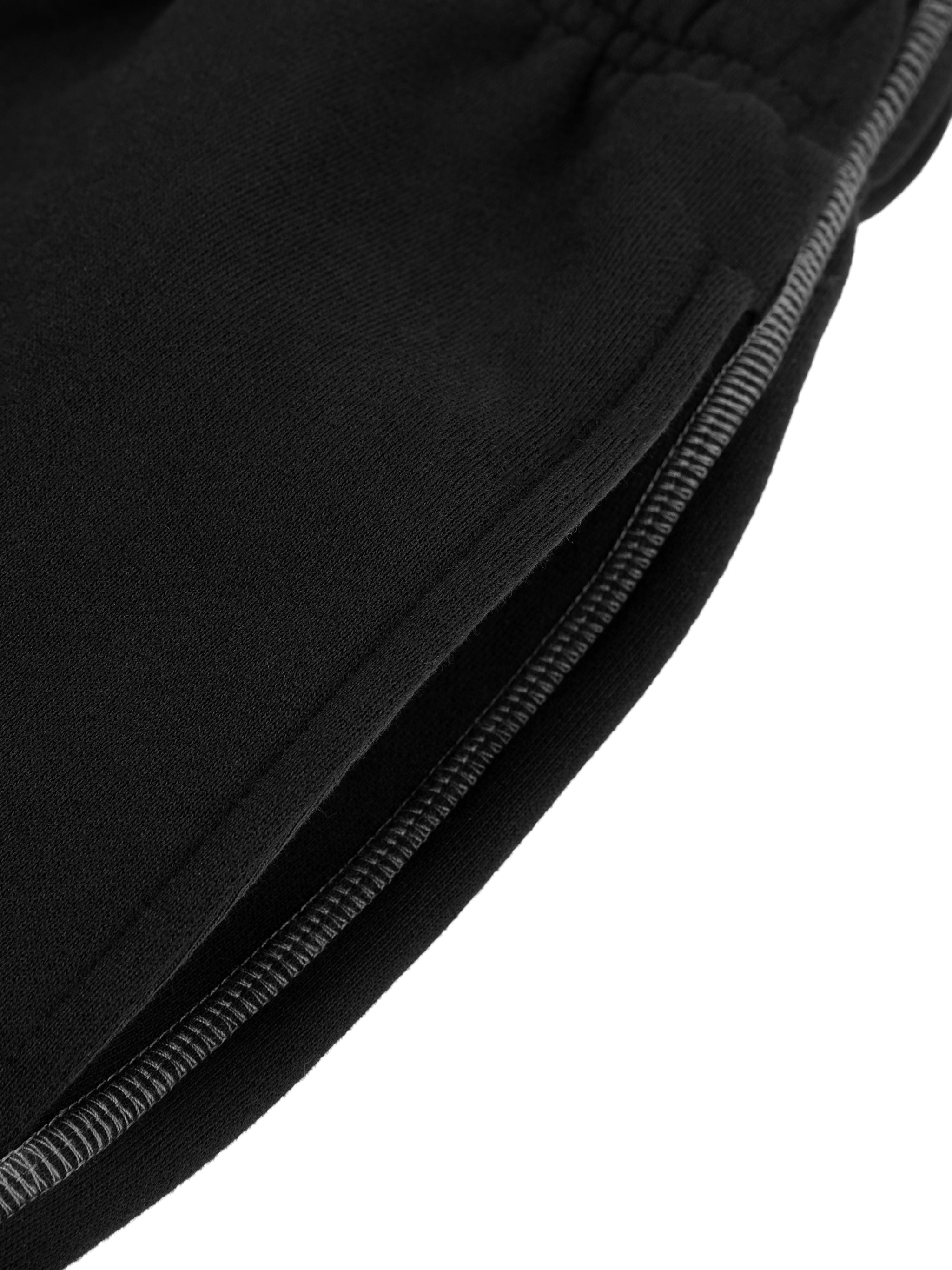 Cyber-Stitch Wide-Leg Sweatpants - Black
